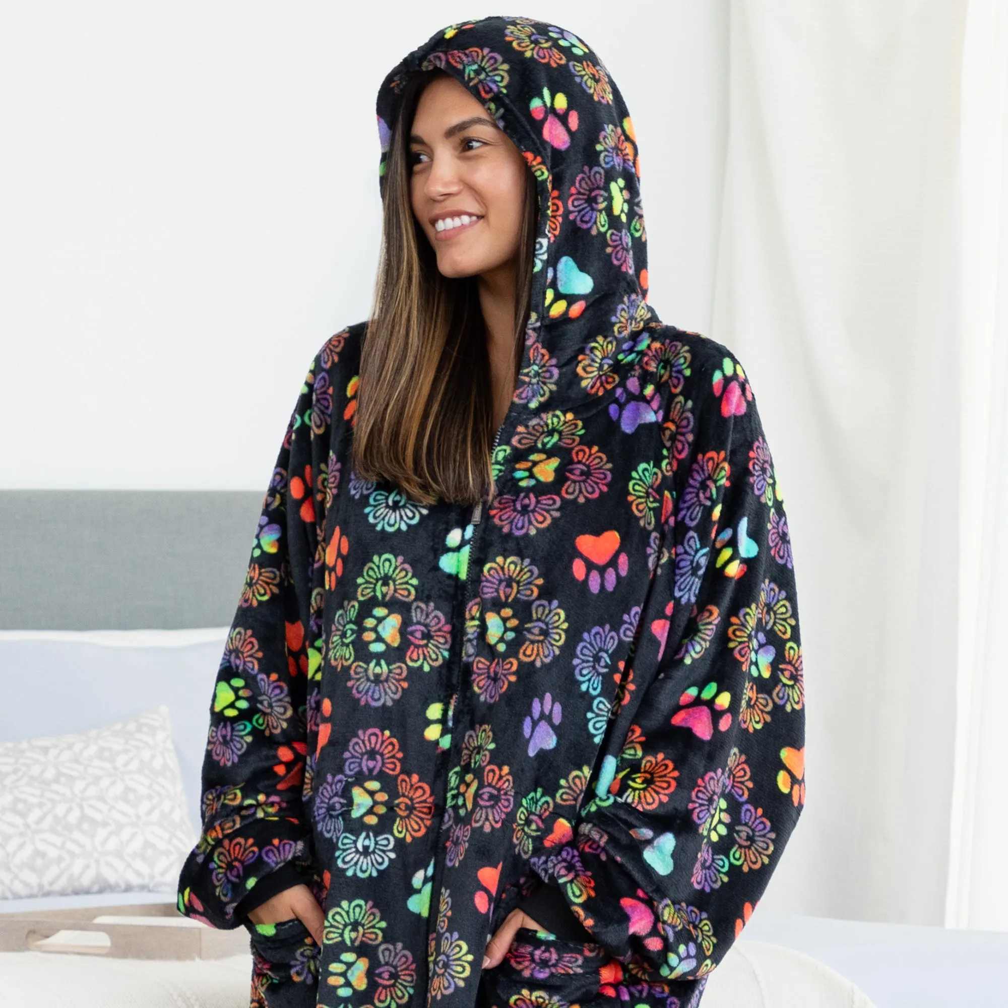 Super Cozy&trade; Premium Full Zip Oversized Blanket Hoodie