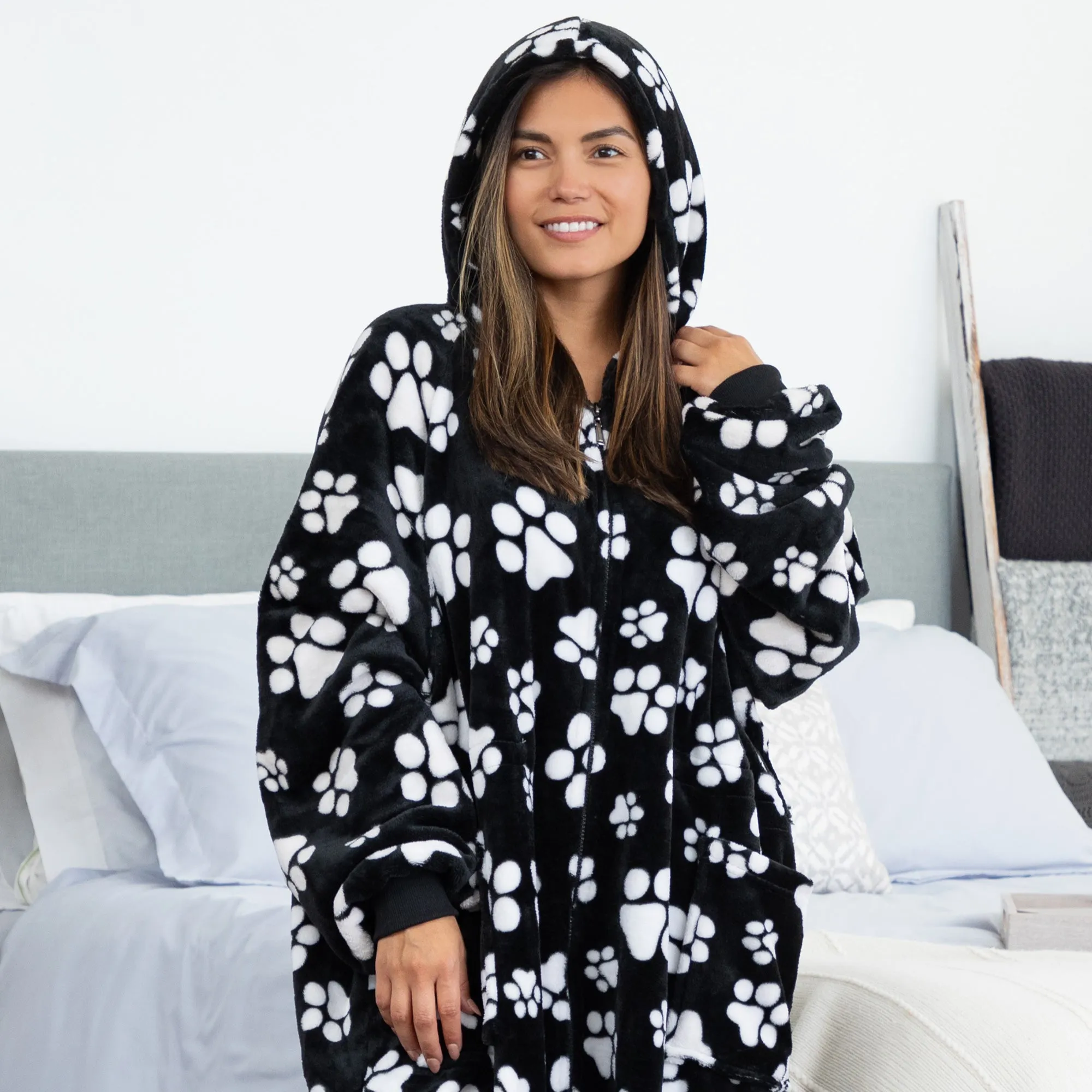 Super Cozy&trade; Premium Full Zip Oversized Blanket Hoodie