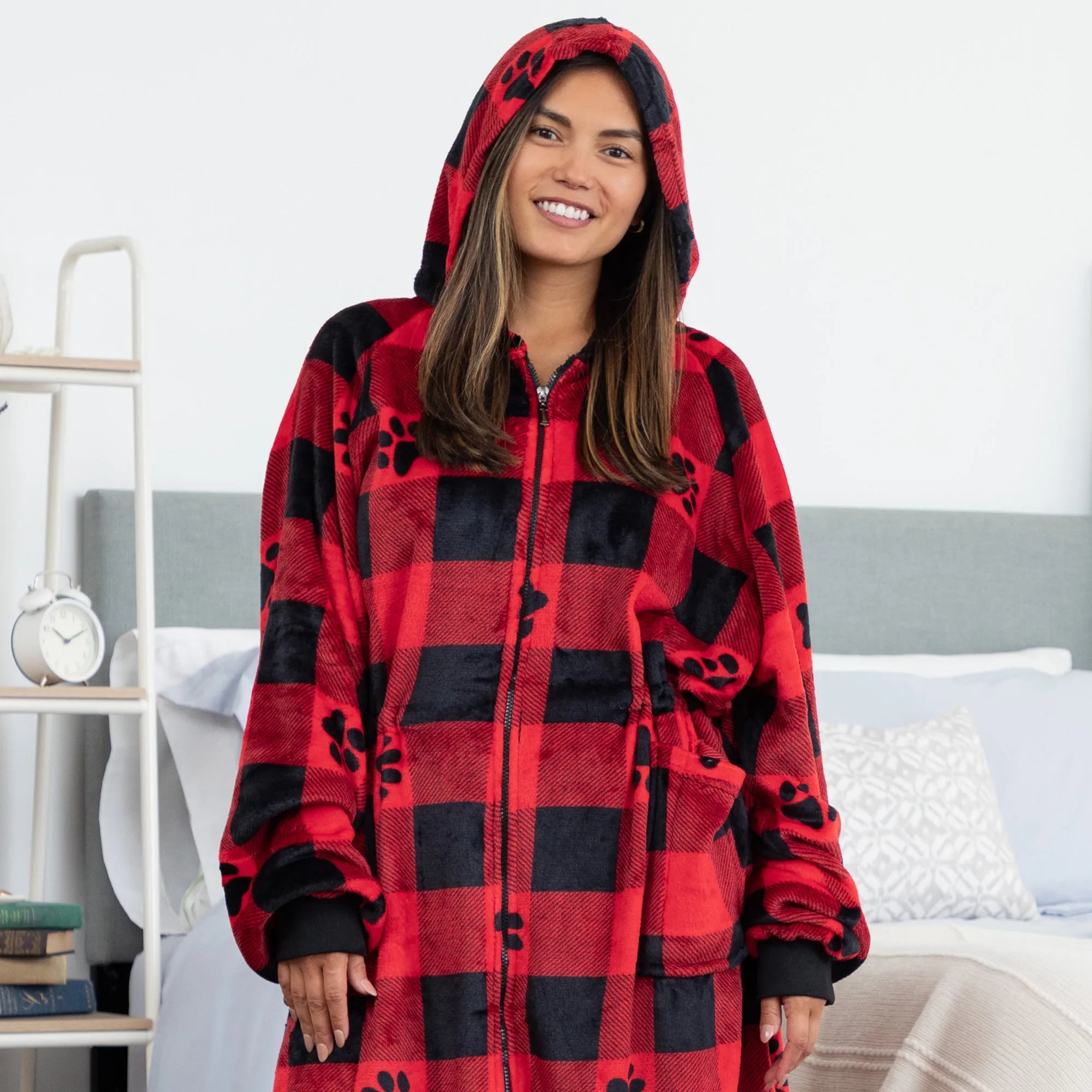 Super Cozy&trade; Premium Full Zip Oversized Blanket Hoodie
