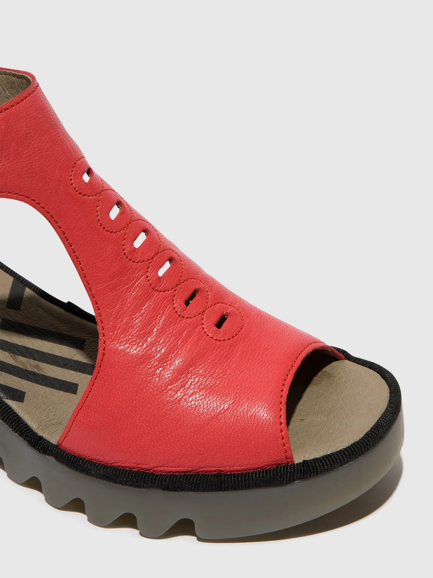 T-Strap Sandals BEZO306FLY RASPBERRY