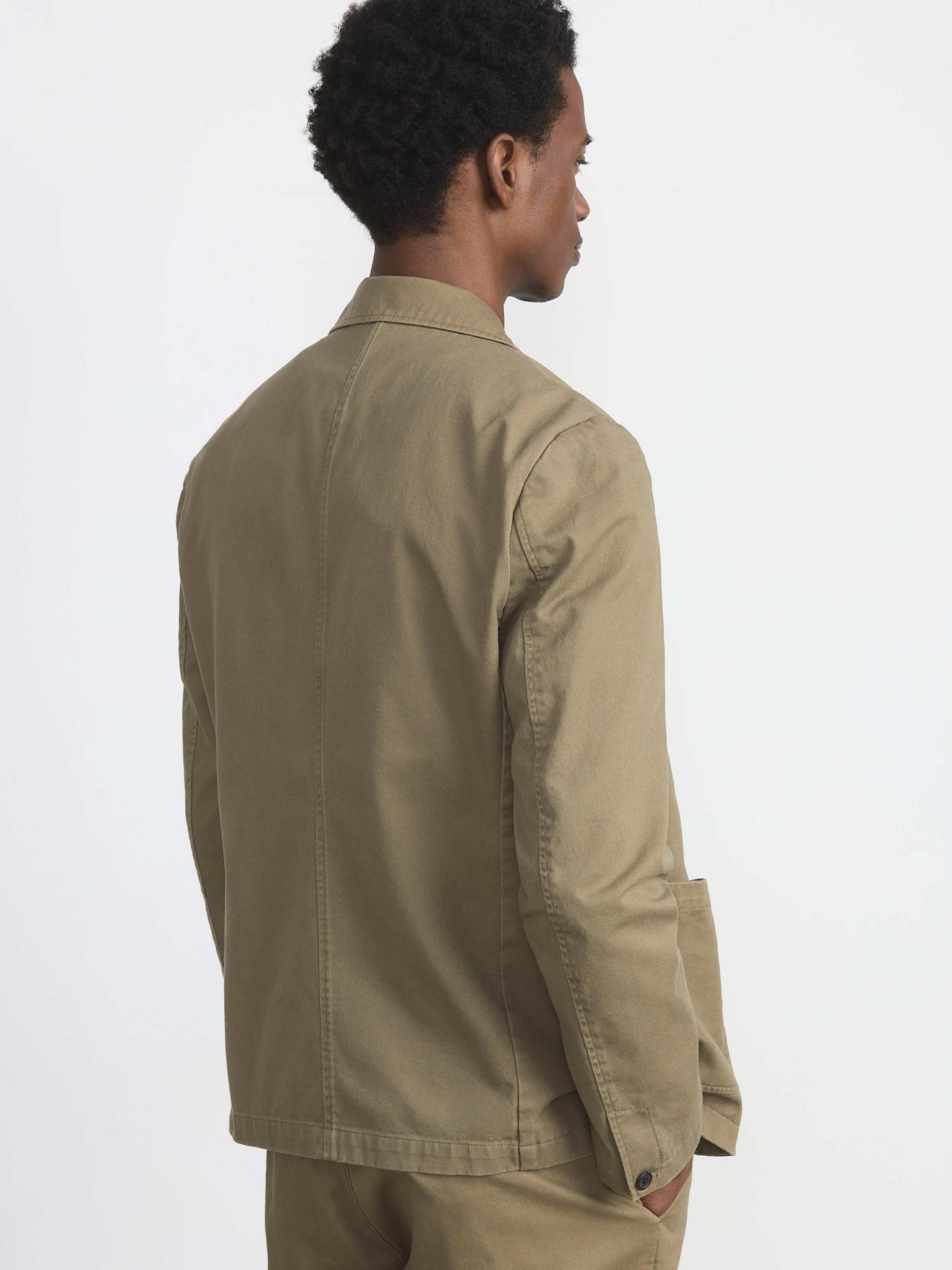 The Double Breasted Jacket in Khaki