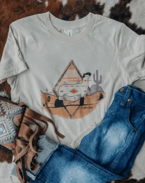 The Whole Herd Desert Show Lamb Western Kids Graphic Tee K1339
