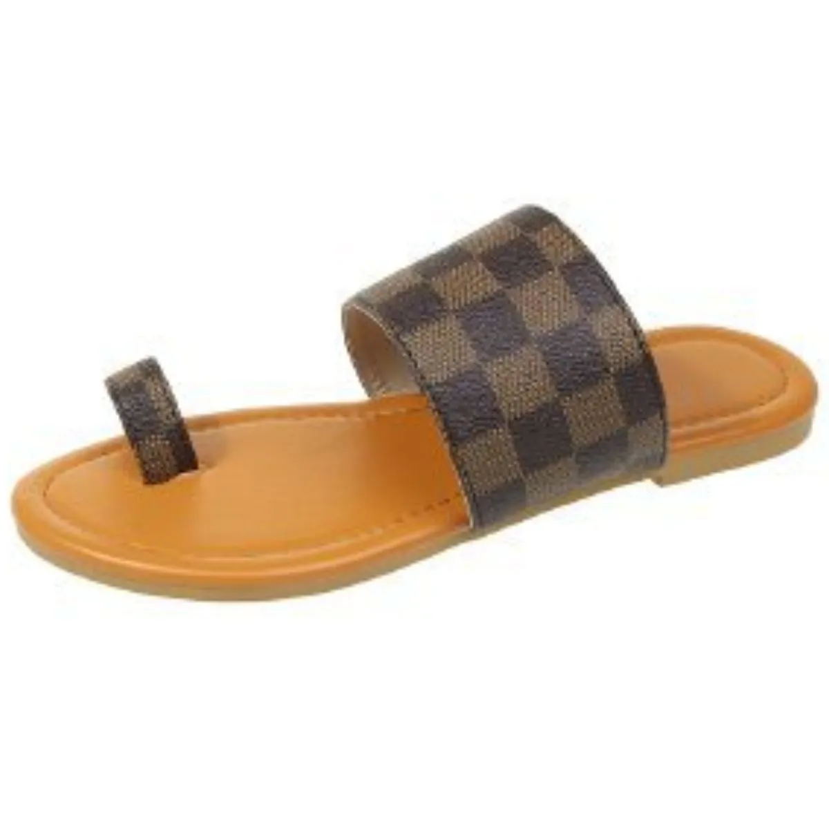 Toe Loop Flats Sandals