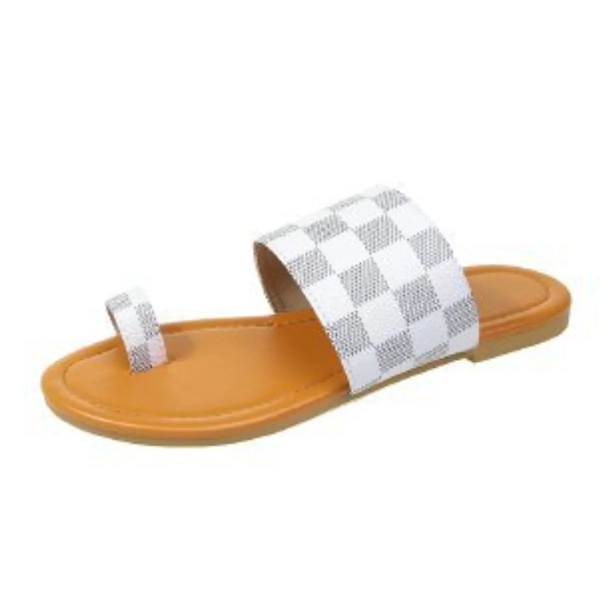 Toe Loop Flats Sandals