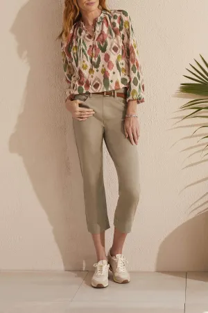 Tribal Top - Tie Print Blouse - Vine