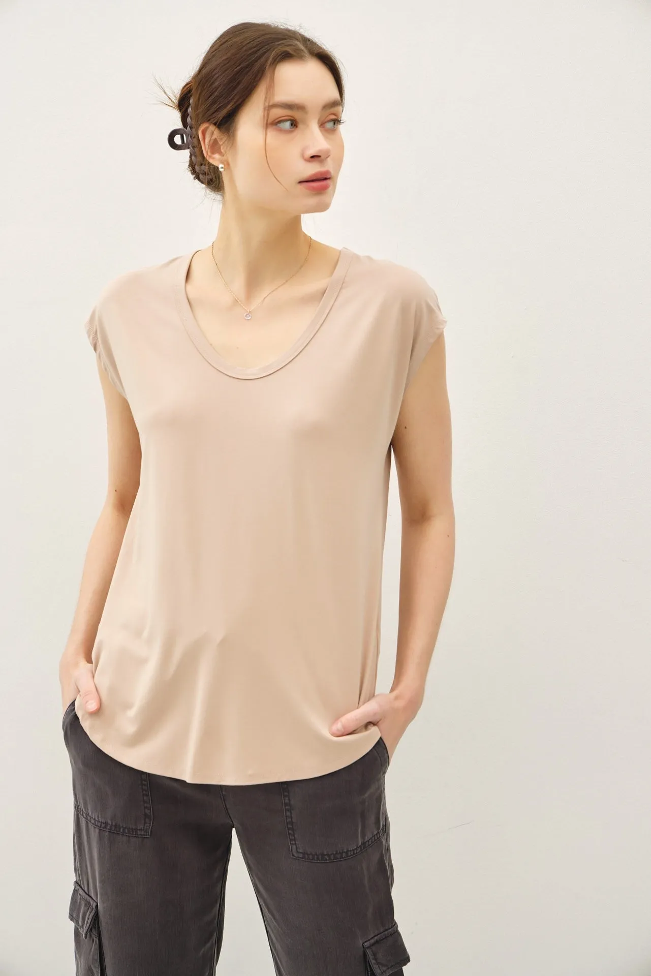 Ultra Soft Modal Scoop Neck