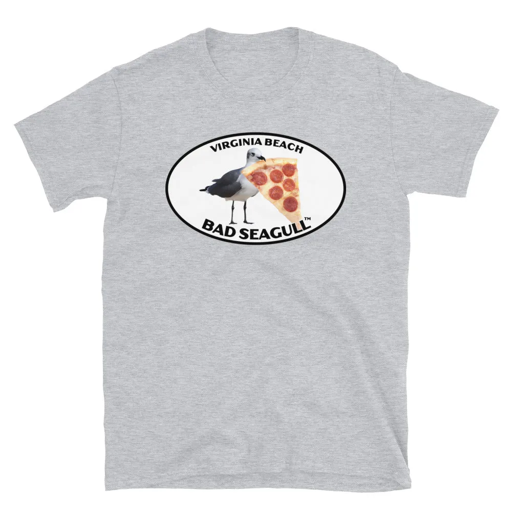 Virginia Beach Bad Seagull with Pizza Tee