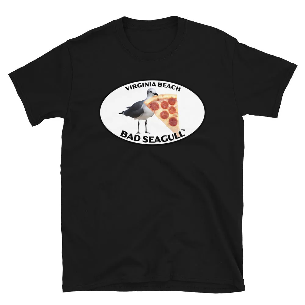 Virginia Beach Bad Seagull with Pizza Tee