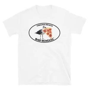 Virginia Beach Bad Seagull with Pizza Tee