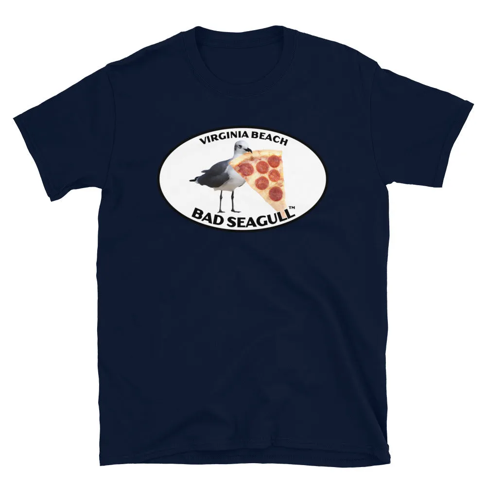 Virginia Beach Bad Seagull with Pizza Tee