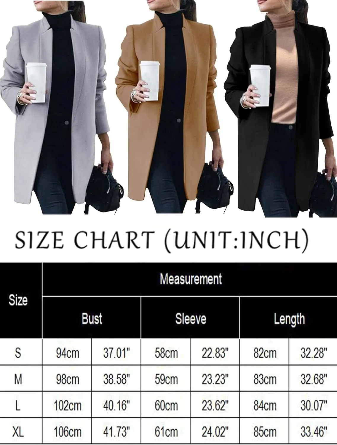 WOMEN PEACOAT TRENCH COAT