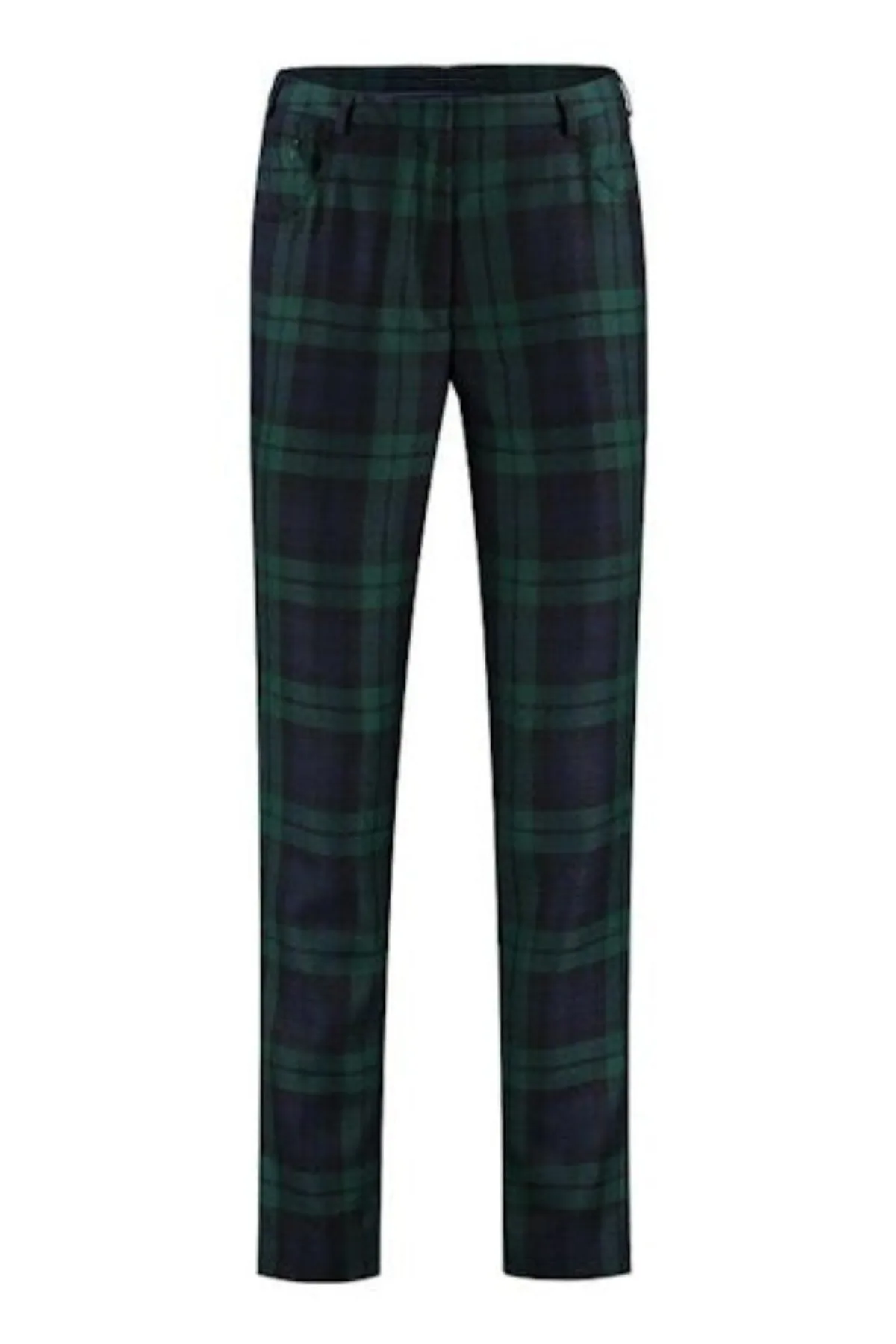 Women's Slim Cut Tartan Trousers