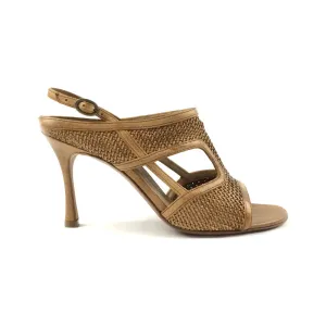 Woven Heeled Sandal