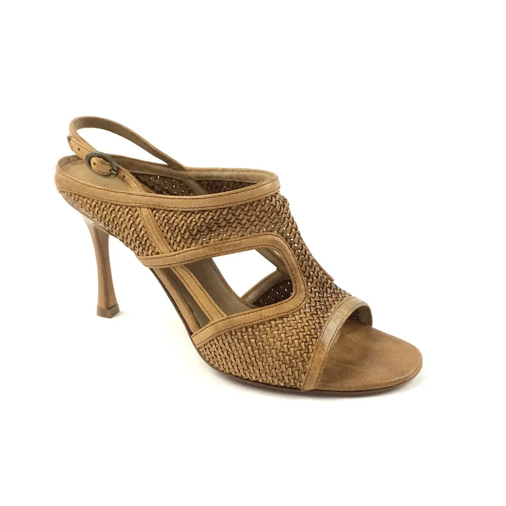 Woven Heeled Sandal