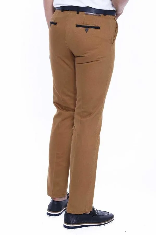 WSS Belt Coloured Tan Pants  - Singen