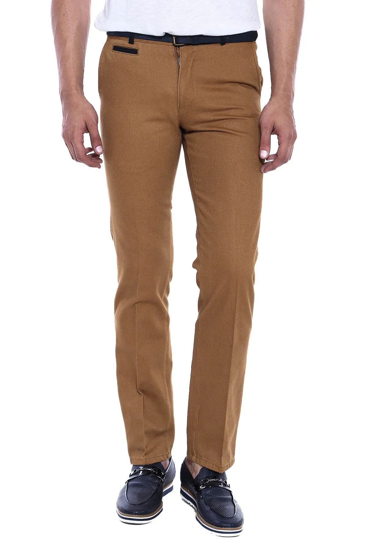 WSS Belt Coloured Tan Pants  - Singen