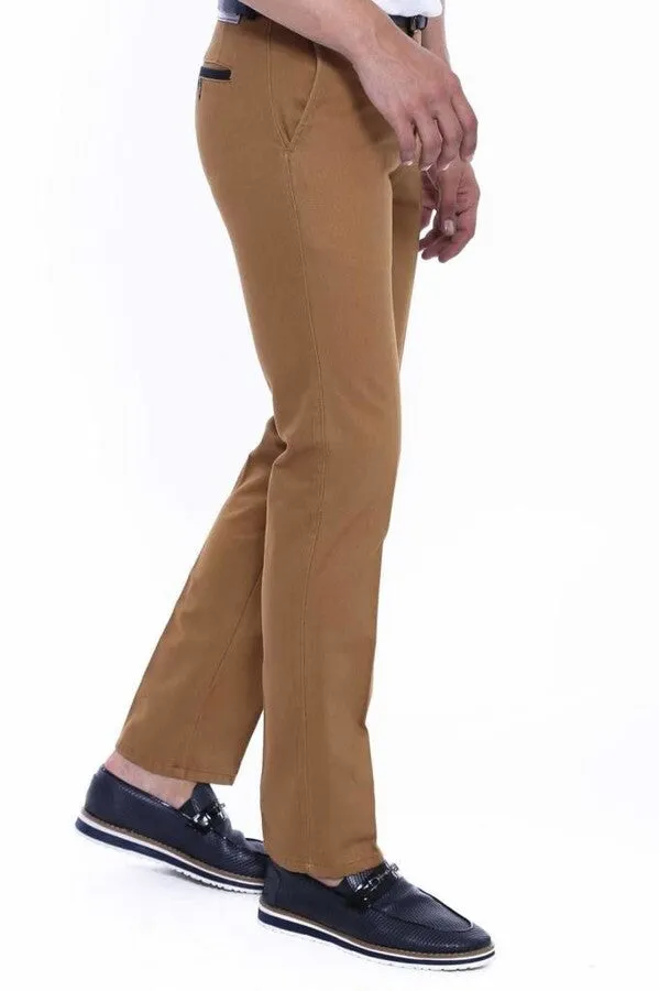 WSS Belt Coloured Tan Pants  - Singen