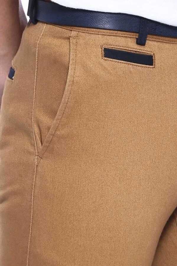 WSS Belt Coloured Tan Pants  - Singen