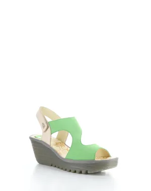 YOXA576FLY 005 PISTACHIO Velcro Sandals